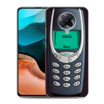 Силиконовый чехол на Xiaomi RedMi K30 Pro с принтом Старый телефон