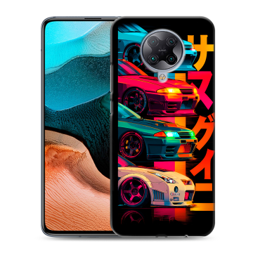 Силиконовый чехол на Xiaomi RedMi K30 Pro с принтом Гоночные машины