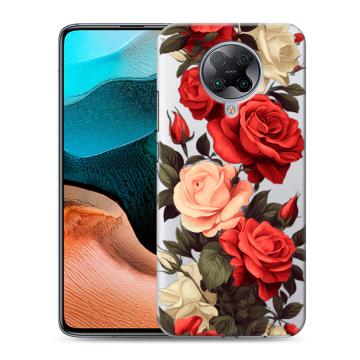 Силиконовый чехол на Xiaomi RedMi K30 Pro с принтом Розы