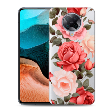 Силиконовый чехол на Xiaomi RedMi K30 Pro с принтом Розы