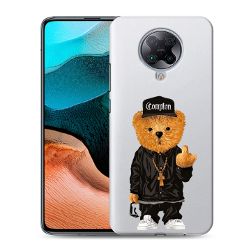 Силиконовый чехол на Xiaomi RedMi K30 Pro с принтом Плюшевый медведь