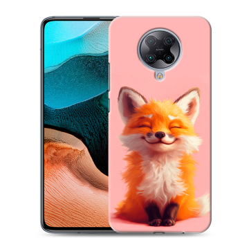 Силиконовый чехол на Xiaomi RedMi K30 Pro с принтом милая лиса