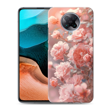 Силиконовый чехол на Xiaomi RedMi K30 Pro с принтом Розовые розы