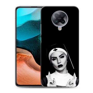 Силиконовый чехол на Xiaomi RedMi K30 Pro с принтом монашка