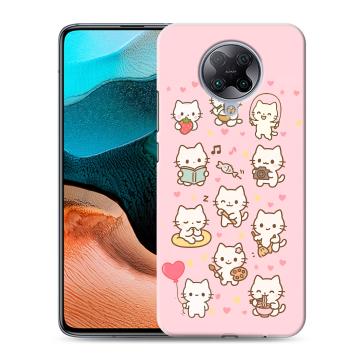 Силиконовый чехол на Xiaomi RedMi K30 Pro с принтом Hello Kitty Хелоу Кити