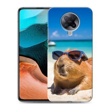 Силиконовый чехол на Xiaomi RedMi K30 Pro с принтом Капибара