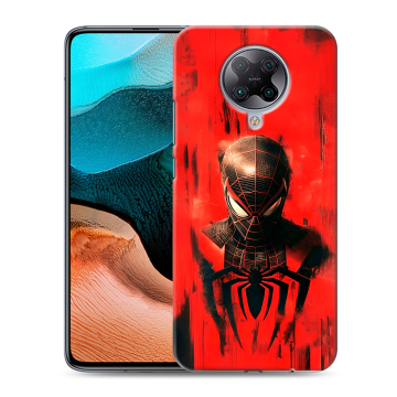 Силиконовый чехол на Xiaomi RedMi K30 Pro с принтом человек паук spiderman