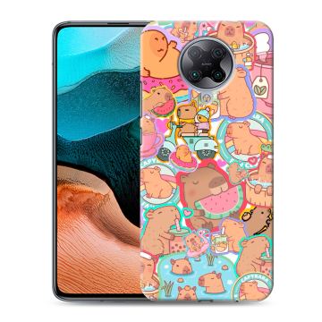Силиконовый чехол на Xiaomi RedMi K30 Pro с принтом капибары