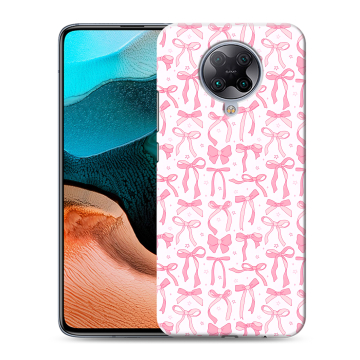 Силиконовый чехол на Xiaomi RedMi K30 Pro с принтом Розовые бантики Силиконовый чехол на Xiaomi RedMi K30 Pro с принтом Розовые бантики