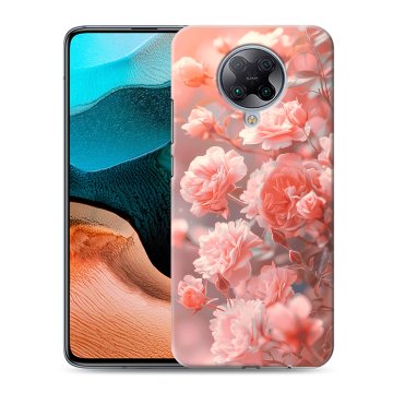 Силиконовый чехол на Xiaomi RedMi K30 Pro с принтом Розы цветы