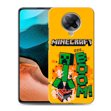 Силиконовый чехол на Xiaomi RedMi K30 Pro с принтом Майнкрафт Minecraft