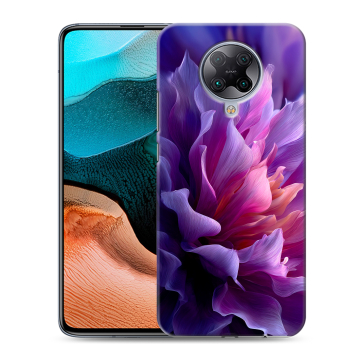 Силиконовый чехол на Xiaomi RedMi K30 Pro с принтом женский цветы