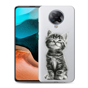Силиконовый чехол на Xiaomi RedMi K30 Pro с принтом Котенок