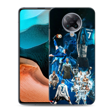 Силиконовый чехол на Xiaomi RedMi K30 Pro с принтом Реал Роналдо
