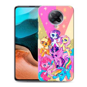 Силиконовый чехол на Xiaomi RedMi K30 Pro с принтом My little pony Дружба чудо