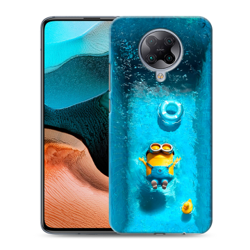 Силиконовый чехол на Xiaomi RedMi K30 Pro с принтом Миньоны