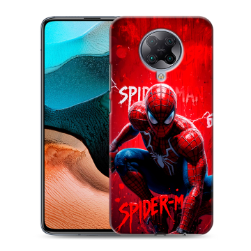 Силиконовый чехол на Xiaomi RedMi K30 Pro с принтом Spiderman Человек паук