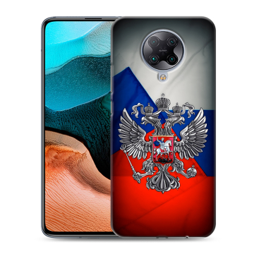Силиконовый чехол на Xiaomi RedMi K30 Pro с принтом Флаг России