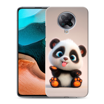 Силиконовый чехол на Xiaomi RedMi K30 Pro с принтом милая панда