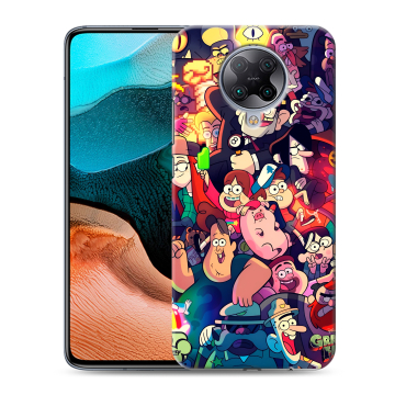 Силиконовый чехол на Xiaomi RedMi K30 Pro с принтом Gravity Falls Гравити Фолз