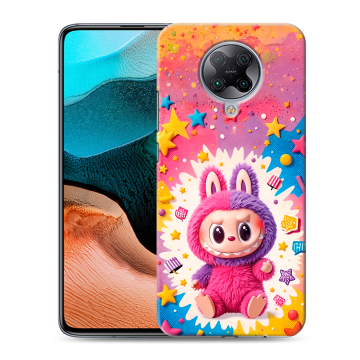 Силиконовый чехол на Xiaomi RedMi K30 Pro с принтом Labubu Лабубу