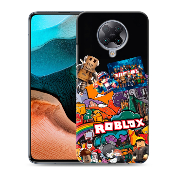 Силиконовый чехол на Xiaomi RedMi K30 Pro с принтом Roblox Роблокс