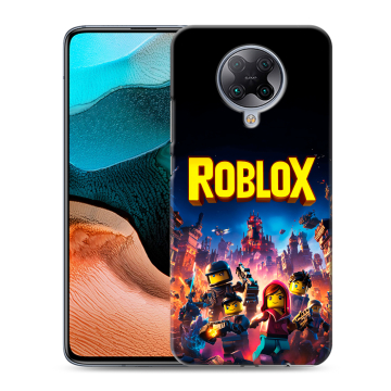 Силиконовый чехол на Xiaomi RedMi K30 Pro с принтом Roblox Роблокс