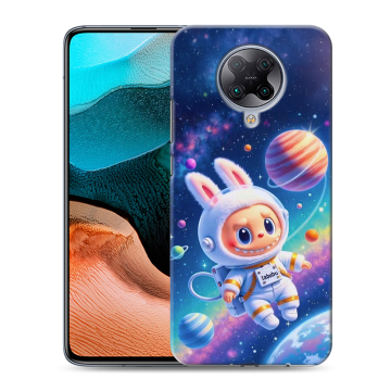 Силиконовый чехол на Xiaomi RedMi K30 Pro с принтом Labubu Лабубу