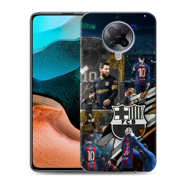 Силиконовый чехол на Xiaomi RedMi K30 Pro с принтом Messi Barcelona