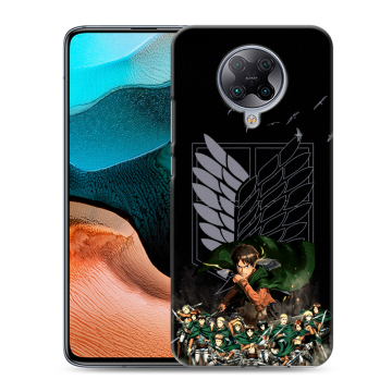 Силиконовый чехол на Xiaomi RedMi K30 Pro с принтом Атака титанов