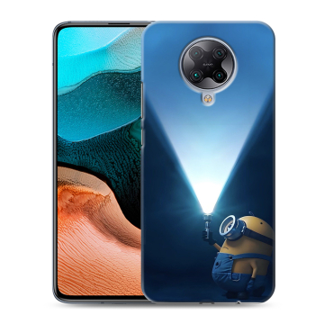 Силиконовый чехол на Xiaomi RedMi K30 Pro с принтом Миньоны