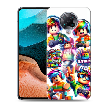 Силиконовый чехол на Xiaomi RedMi K30 Pro с принтом Roblox Роблокс