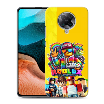 Силиконовый чехол на Xiaomi RedMi K30 Pro с принтом Roblox Роблокс