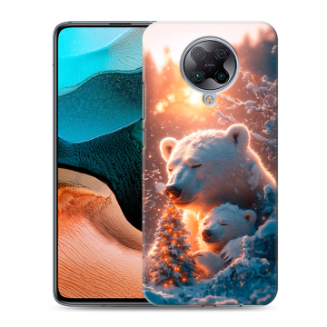 Силиконовый чехол на Xiaomi RedMi K30 Pro с принтом Новый год Силиконовый чехол на Xiaomi RedMi K30 Pro с принтом Новый год