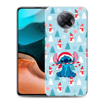 Силиконовый чехол на Xiaomi RedMi K30 Pro с принтом Стич Новый год Силиконовый чехол на Xiaomi RedMi K30 Pro с принтом Стич Новый год