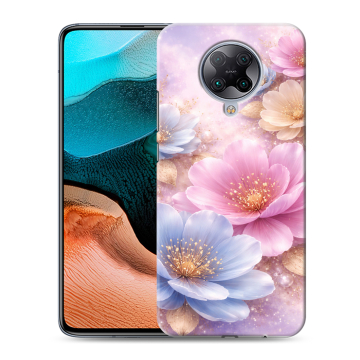 Силиконовый чехол на Xiaomi RedMi K30 Pro с принтом женский