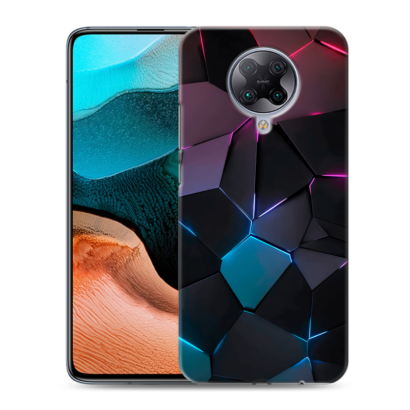Силиконовый чехол на Xiaomi RedMi K30 Pro с принтом Геометрия неона Силиконовый чехол на Xiaomi RedMi K30 Pro с принтом Геометрия неона