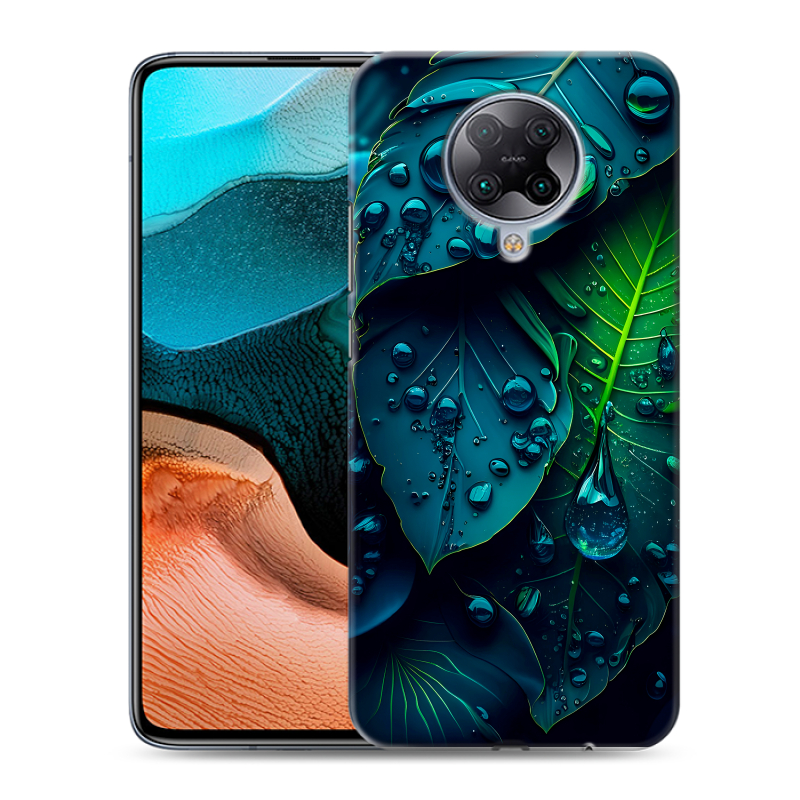 Силиконовый чехол на Xiaomi RedMi K30 Pro с принтом Листья Силиконовый чехол на Xiaomi RedMi K30 Pro с принтом Листья