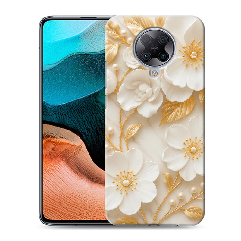 Пластиковый чехол на Xiaomi RedMi K30 Pro с принтом Цветы Пластиковый чехол на Xiaomi RedMi K30 Pro с принтом Цветы