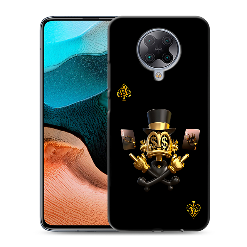 Пластиковый чехол на Xiaomi RedMi K30 Pro с принтом Золотой скрудж макдак Пластиковый чехол на Xiaomi RedMi K30 Pro с принтом Золотой скрудж макдак
