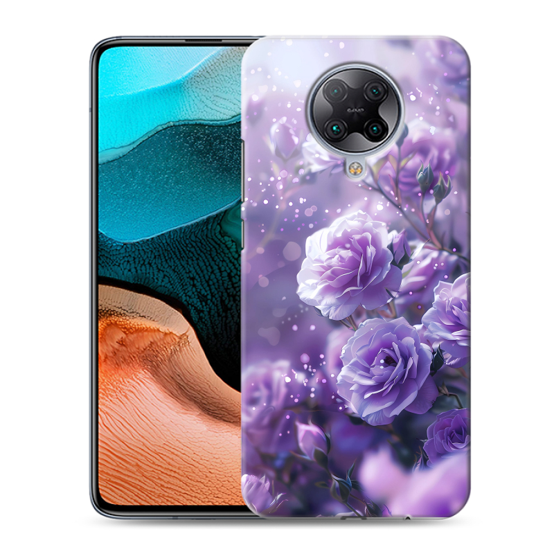 Силиконовый чехол на Xiaomi RedMi K30 Pro с принтом Розы цветы Силиконовый чехол на Xiaomi RedMi K30 Pro с принтом Розы цветы
