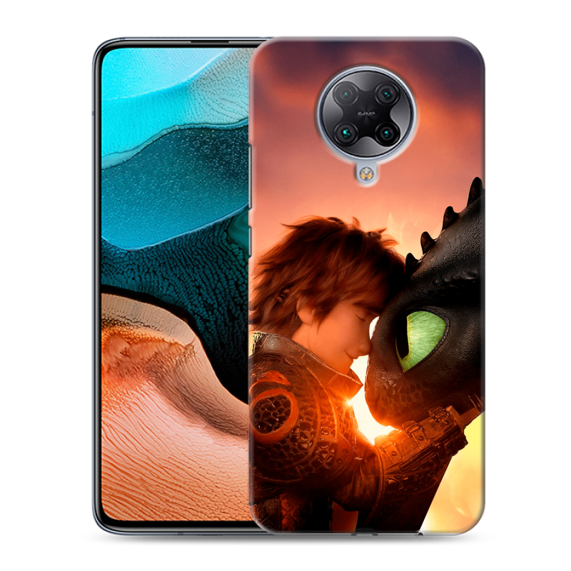 Пластиковый чехол на Xiaomi RedMi K30 Pro с принтом Как приручить дракона Пластиковый чехол на Xiaomi RedMi K30 Pro с принтом Как приручить дракона