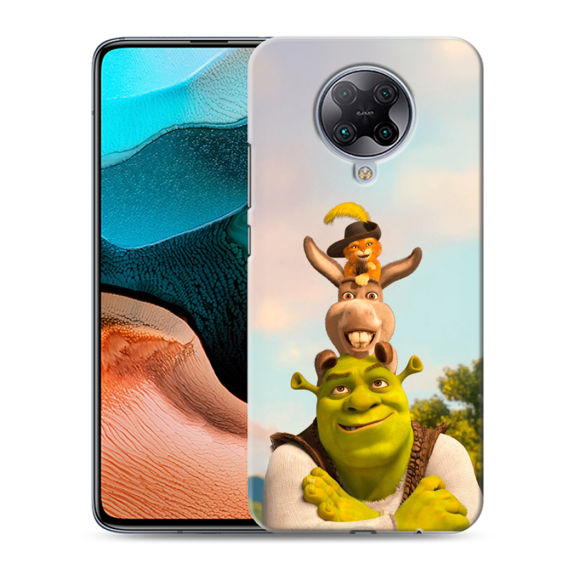 Силиконовый чехол на Xiaomi RedMi K30 Pro с принтом Шрек Shrek Силиконовый чехол на Xiaomi RedMi K30 Pro с принтом Шрек Shrek
