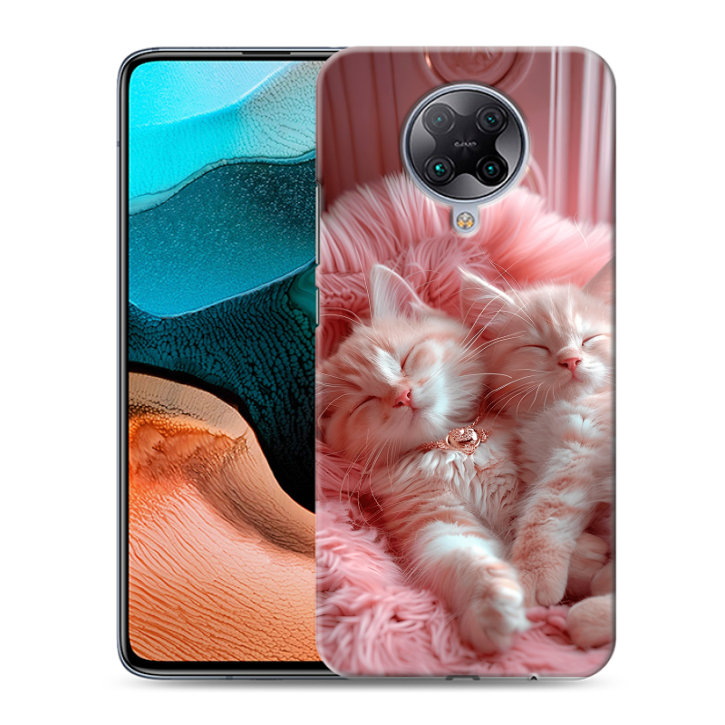 Пластиковый чехол на Xiaomi RedMi K30 Pro с принтом котята котики Пластиковый чехол на Xiaomi RedMi K30 Pro с принтом котята котики