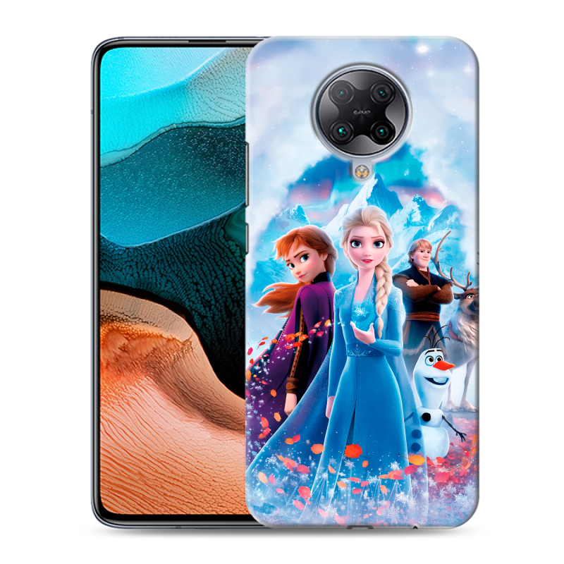 Пластиковый чехол на Xiaomi RedMi K30 Pro с принтом Холодное сердце Frozen Пластиковый чехол на Xiaomi RedMi K30 Pro с принтом Холодное сердце Frozen