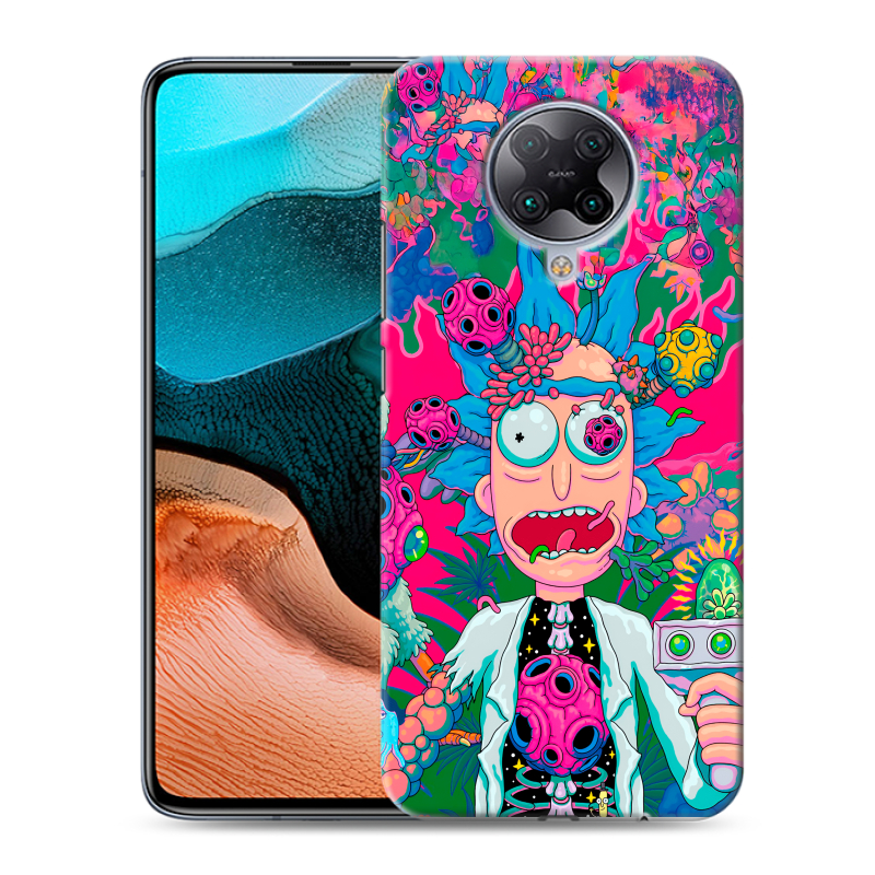 Силиконовый чехол на Xiaomi RedMi K30 Pro с принтом Рик и Морти Rick Morty Силиконовый чехол на Xiaomi RedMi K30 Pro с принтом Рик и Морти Rick Morty
