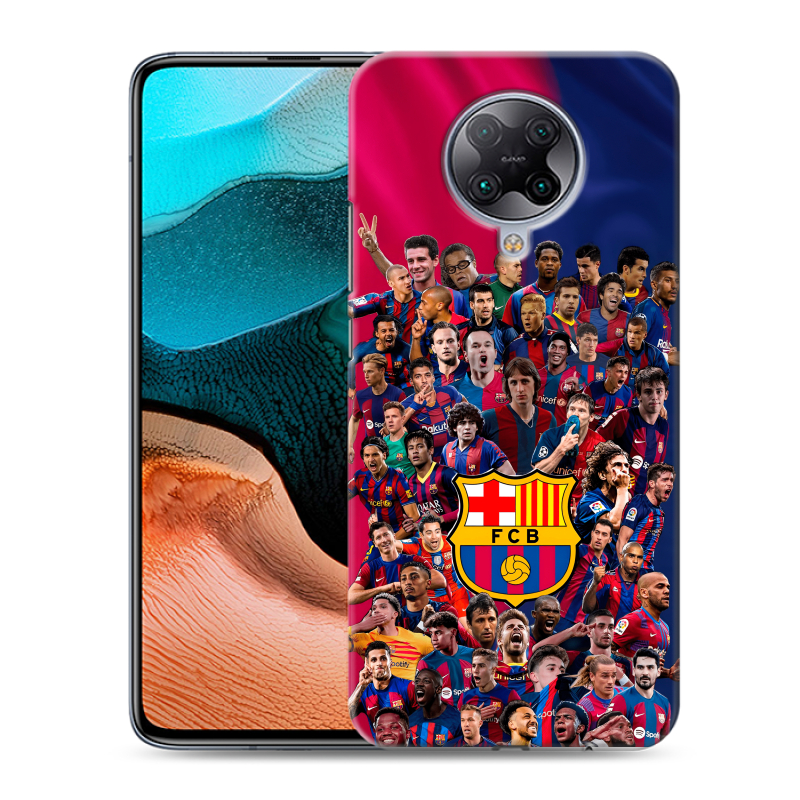 Силиконовый чехол на Xiaomi RedMi K30 Pro с принтом Барселона Barcelona Силиконовый чехол на Xiaomi RedMi K30 Pro с принтом Барселона Barcelona