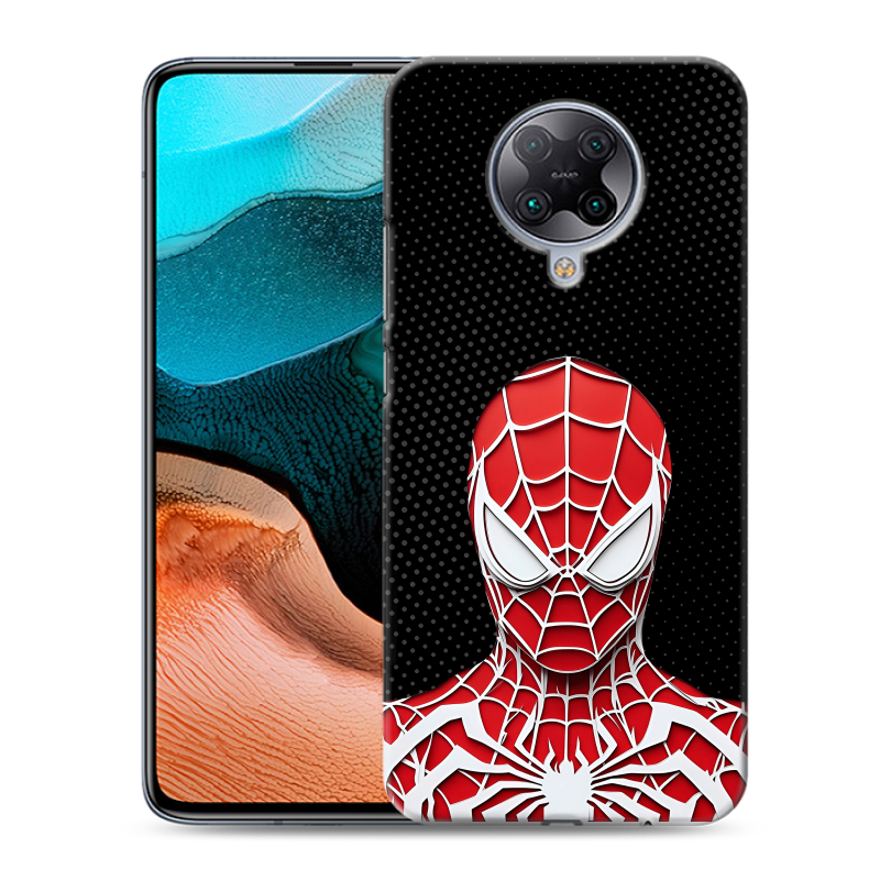 Силиконовый чехол на Xiaomi RedMi K30 Pro с принтом человек паук spiderman Силиконовый чехол на Xiaomi RedMi K30 Pro с принтом человек паук spiderman