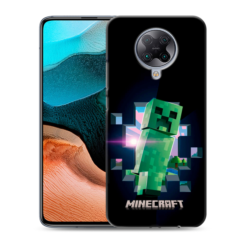 Пластиковый чехол на Xiaomi RedMi K30 Pro с принтом Майнкрафт Minecraft Пластиковый чехол на Xiaomi RedMi K30 Pro с принтом Майнкрафт Minecraft
