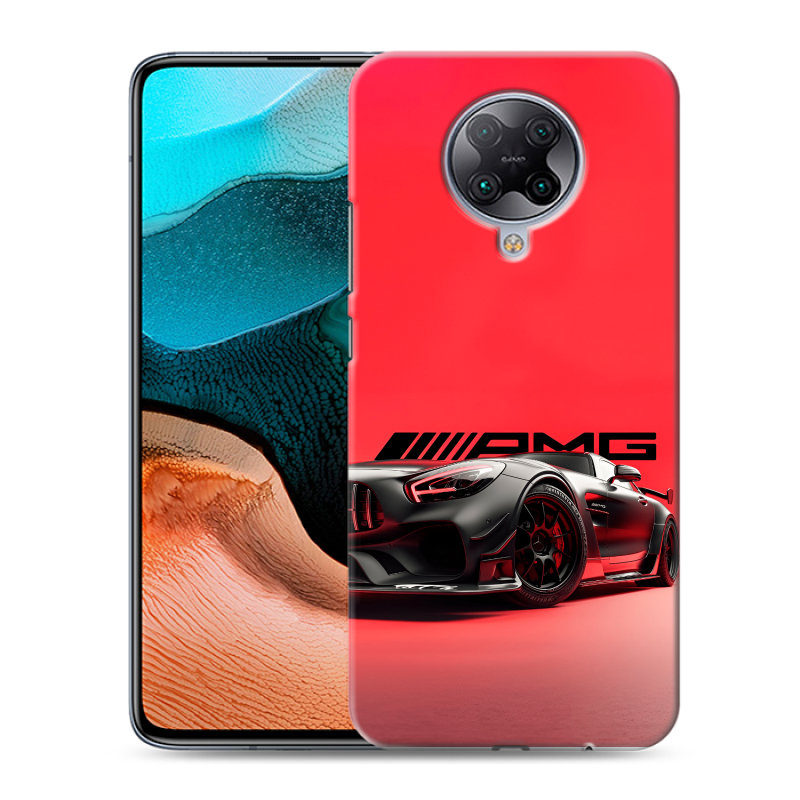 Силиконовый чехол на Xiaomi RedMi K30 Pro с принтом Мерседес Mercedes AMG Силиконовый чехол на Xiaomi RedMi K30 Pro с принтом Мерседес Mercedes AMG